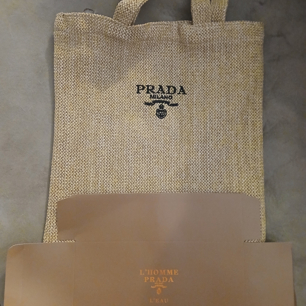 Prada Tan Textured Tote Bag. Comes With The Box. Great Present!!!